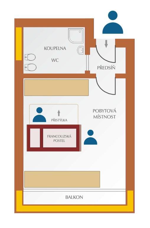 Hotel Nastup Loučná pod Klínovcem Rum bild